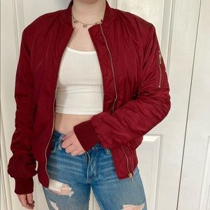 H&M nylon bomber jacket size 4